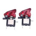 2pc Red Led Spst Toggle Rocker Switch Control On/off 12v 20a