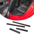 For Honda Civic Real Carbon Fiber Car Door Sticker Threshold Bar