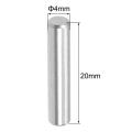 100pcs 4x 20mm Pin 304 Stainless Steel M4 Cylindrical Fixed Solid Pin