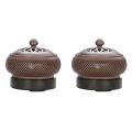 2x Electronic Aromatherapy Incense Burner Essential Oil Night Light,l