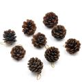 Pack Of 9 Decorative Hanging Pinecone Christmas Tree Decorations