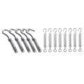 Pack Of 5 M6 Expansion Screw Open Cup Hook Archor Bolts