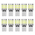 10x T10 W5w Led Canbus Bulbs 168 194 3014 Smd Car Parking Light