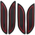 Door and Center Console Liner for Honda Civic 15-pc (front Seat,red)