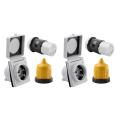3pcs Power Twist Lock Plug 30amp Female Locking Connector with Cover