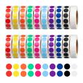 20000 Pieces 1/2 Inch Round Color Coded Dot Labels Roll Sticker