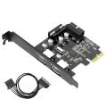 Pcie to Usb3 0 Adapter Card Pci Express 4pin Ports Power Supply