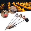 4 Pcs Vintage Metal Bell Shape Candle Snuffer Long Handle Accessories