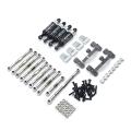 For Wpl C14 C24 C24-1 1/16 Rc Pull Rod Mount Seat Shock Set ,silver