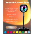 Rgb Sunset Projection Atmosphere Lamp Led Night Lights,360 Degree