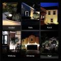 Solar Spot Lights Outdoor Lights Wall Lights for Porch Yard 2 Pcs A