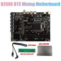 B250c Btc Mining Motherboard with Ddr4 4gb Ram+120g Ssd+cable for Btc