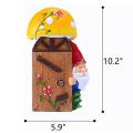 Garden Gnomes Outdoor Tree Hugger Statues,garden Welcome Sign B