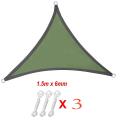 Sun Shade Sail Canopy 3x3x3meter Cover for Patio Outdoor(green)