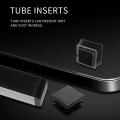 500pcs Plastic Square Tube Inserts End Blanking Caps 2x 20mm Black