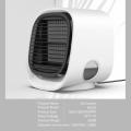 Air Cooler Desktop Air Conditioner with Night Light Mini Fan Pink