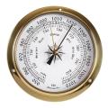 4pcs Brass Case Weather Station Barometer and Clock Tid 115mm