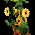 Artificial Sunflower Garland Flower Vine for Home Wedding Decoration
