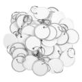 Metal Rim Tags Key Tags Round Paper Tags with Metal Rings(150pcs)
