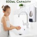 600ml Wall Mounted Manual Soap Dispenser Lotion Container for Office