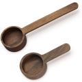 2pcs 3.93inch&6.61inch Wooden Coffee Spoons,for Coffee Beans,tea,etc