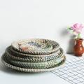 Woven Wall Basket Decor Boho Seagrass for Home Kitchen Living Room E