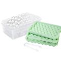 Ice Cube Tray, for Circle Ice Cube Trays(3 Ice Trays with Bin, Green)