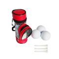 Pu Golf Ball Bag Golf Bag Small Waist Bag Golf Bag Accessory Bag Red