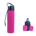 600ml Collapsible Water Bottle, Silicone Collapsible Mountain Bike