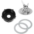 For Oster Blender Ice Blade with Jar Base Cap and O Ring Seal Gasket