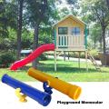 Kids Playground Monocular Telescope Toy Game Wooden Swing Set ,green