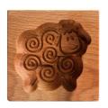 Cookie Shortbread Mold Wooden Biscuit Cutter Cookie Mold (sheep)