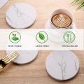 Coaster Sets Of 6 Pcs,absorbent Ceramic Stone Marble Pattern Coasters