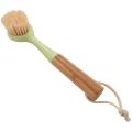 1pcs Natural Bamboo Dish Brush Hand Brush Over Wood Handle Scrubber