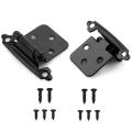 20pcs Black Cabinet Hinges for Cabinet Furniture Doors, with Screws