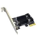 Pci-e to Sata 3.0 Express Riser Card for Computer Practice Connection