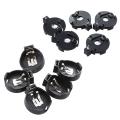 Pcb Hole Plugging Type Cr/lir2450 Button Cell Holder 5 Pcs Black