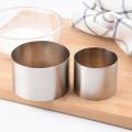 Round Stainless Steel Mousse Ring Cake Mold Biscuit Mold 6x5cm
