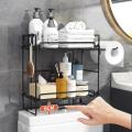 Bathroom Over The Toilet Storage Shelf, 2-tier Bathroom Toilet Rack-a