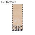Christmas Table Runner with Elk Snowflake Pattern for Table, A