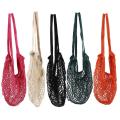 Cotton Mesh String Organizer Shopping Handbag Long Handle Net Tote