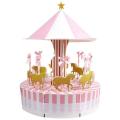 Carousel Wedding Favor Boxes Candy Boxes for Wedding, Pink 1 Set