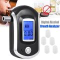At6000 Alcohol Tester with 10 Mouthpieces Breath Breathalyzer