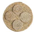 8 Pcs Round Weave Placemat for Table,pans Teapots,12 Inch,4 Inch