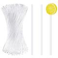 100 Pieces 4 Inch Acrylic Lollipop Sticks Clear Reusable Acrylic Rods