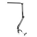Led Desk Lamp with Clamp,adjustable Swing Arm for Study/office(black)