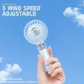 Handheld Portable Fan Speed Adjustable, Usb Rechargeable for Outdoor