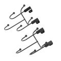 4pcs Wrought Iron Wall Clothes Hanger Hook Home Decoration B