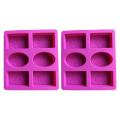 Silicone Soap Mold for Soap Making 3d 6 Forms Oval Rectangle Soap
