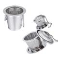 1pc Stainless Steel Reusable Tea Filter Basket for Loose Leaf Tea